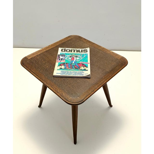 Mid-Century Modern Vintage Italian Oak Coffee Table by Paolo Buffa, 1940s For Sale - Image 3 of 13