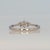 Metal Earth Mined Diamond Ring With Diamond Accents: Solid 14k Gold – Round, 4mm, Size 6.75 For Sale - Image 7 of 9