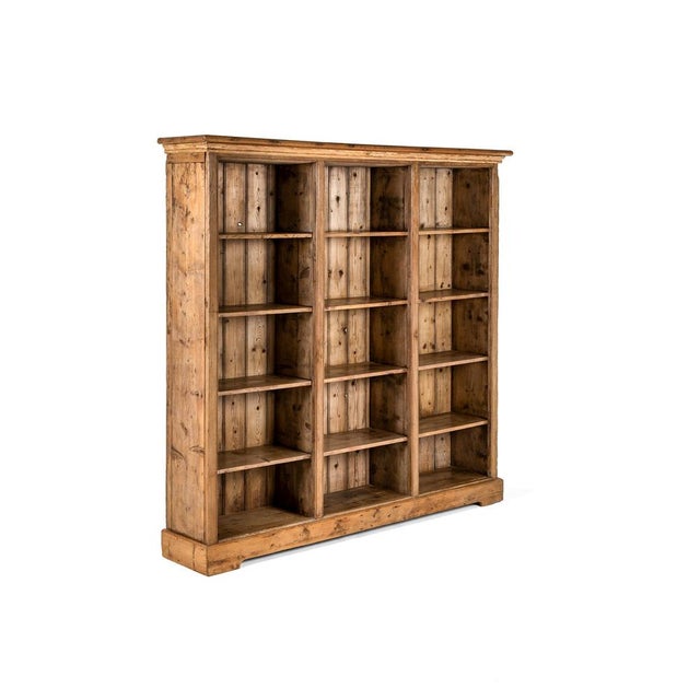 Rustic Country House Bookcase in Pine For Sale - Image 3 of 16