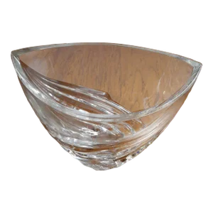 1980s Marquis by Waterford Boat Shaped Crystal Bowl