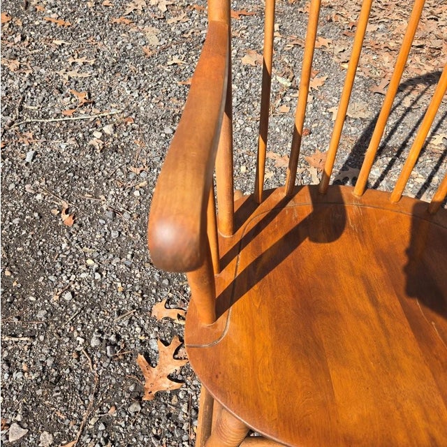 Late 20th Century Late 20th Century Solid Wood Nichols and Stone Rocking Chair For Sale - Image 5 of 17