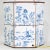 Metal A Pair of Vintage Hand-Painted Blue and White Imitation Dutch Tile Landscape Tea Can Table Lamps For Sale - Image 7 of 14