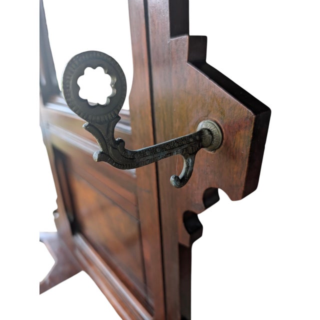 Late 19th-Century Victorian Eastlake Carved Walnut & Marble Hall Tree For Sale - Image 18 of 18