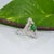 Metal 1.9Ct Tsavorite Garnet Ring With Natural Diamond Accents: Solid 14k Gold, 9x7mm, Size 6.75 For Sale - Image 7 of 9