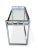 1970s Willy Rizzo–Style Chrome & Glass Writing Desk | Geometric Hollywood Regency Console Table For Sale - Image 9 of 13