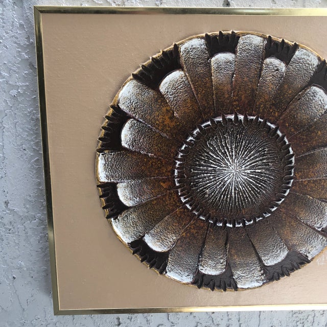 Modern 1970s Modernist Botanical Painting Signed R. Gold, Framed For Sale - Image 3 of 7