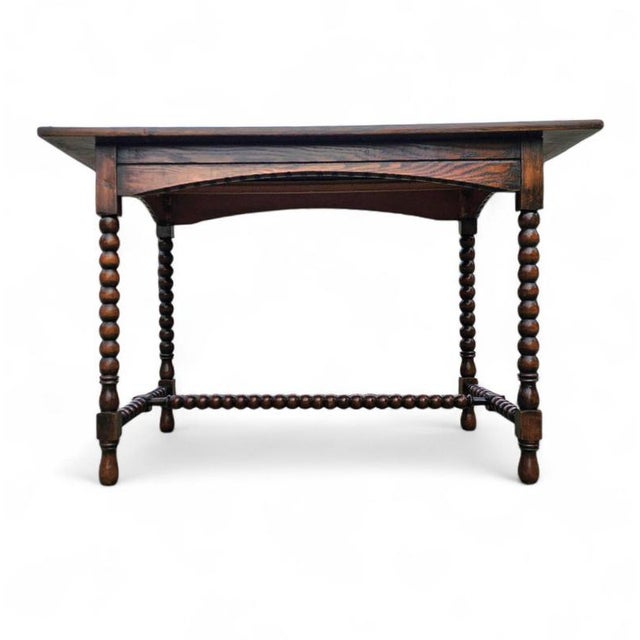 Ornate Wood Studded Bobbin Desk For Sale - Image 15 of 15