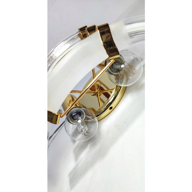 Crystal Wall Lamp Italy, 1980s For Sale - Image 4 of 10