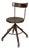 Mid-Century Modern Italian Wooden and Metal Chair with Casters, 1940s For Sale