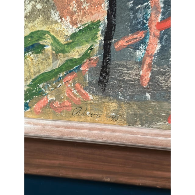 Alam, Trees (Abstract Composition), 1952, Oil on Panel, Framed For Sale - Image 8 of 16