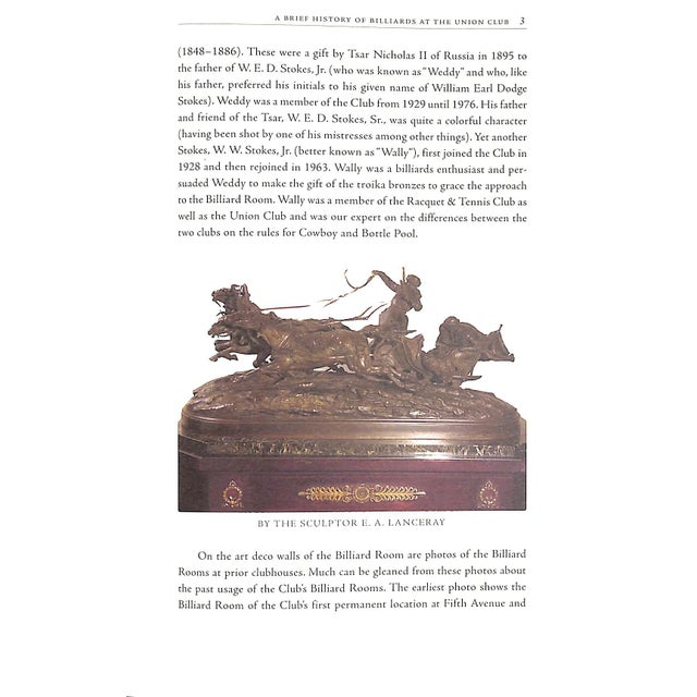 "Billiards at the Union Club 1836-2007" 2007 Bray, Michael D. For Sale - Image 18 of 18
