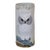 Mid-Century Vintage Textured Ceramic Snowy Owl & Winter Landscape Umbrella Stand For Sale
