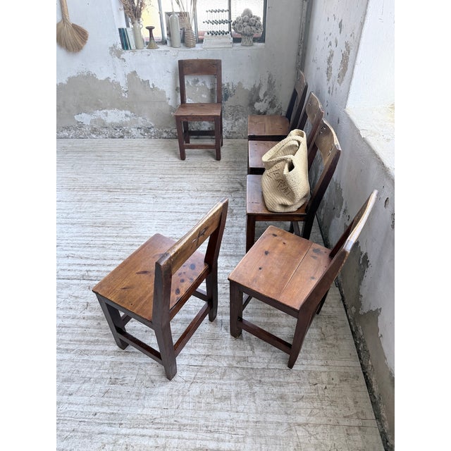 Folk Art Chairs in Savoyard Pine, 1950s, Set of 6 For Sale - Image 18 of 18