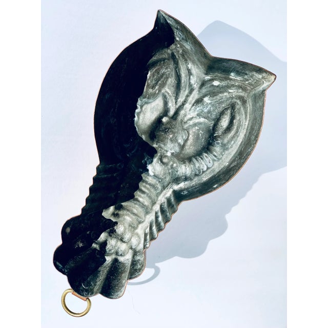 Late 20th Century Vintage 1980’s Copper Lobster Kitchen Mold For Sale - Image 5 of 11