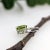2020s 4.4ct Peridot Pendant with Earth Mined Diamonds in Solid 14K Gold Oval 11x9mm For Sale - Image 5 of 10