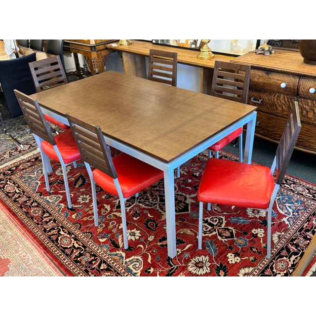 Postmodern Callagaris Avant Garde Dining Room Table + Chairs, Set For Sale - Image 3 of 12
