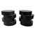 Modern Black Slab Stack Teak Side Table / Stool For Sale - Image 4 of 7
