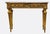 1960s 1960s Elegant Louis XVI Style Giltwood Marble-Top Console / Sofa Table With Hand-Carved Foliate Detail For Sale - Image 5 of 5