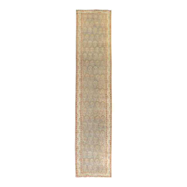 Early 20th Century Zabihi Collection Persian Malayer Paisley Wide Long Runner - 3'5" x 16'7" For Sale