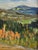 1971 Modernist 'The Hills Beyond' Vintage Original Swedish Expressive Landscape Oil Painting, Framed For Sale - Image 10 of 13