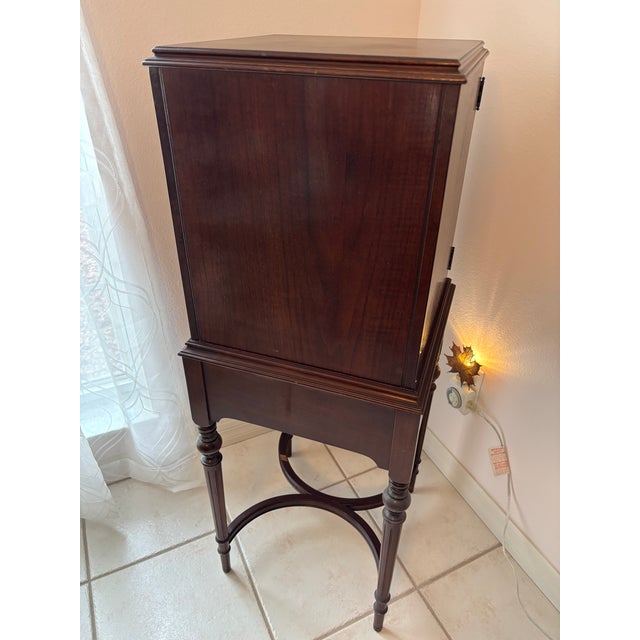 Vintage Multi‑Drawer Silver Utensil Cabinet / Silver Chest on Stand For Sale - Image 4 of 12