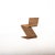Shaped Oddity Zigzag Chair: Handwoven Rattan & Steel, Modern Design For Sale - Image 6 of 7