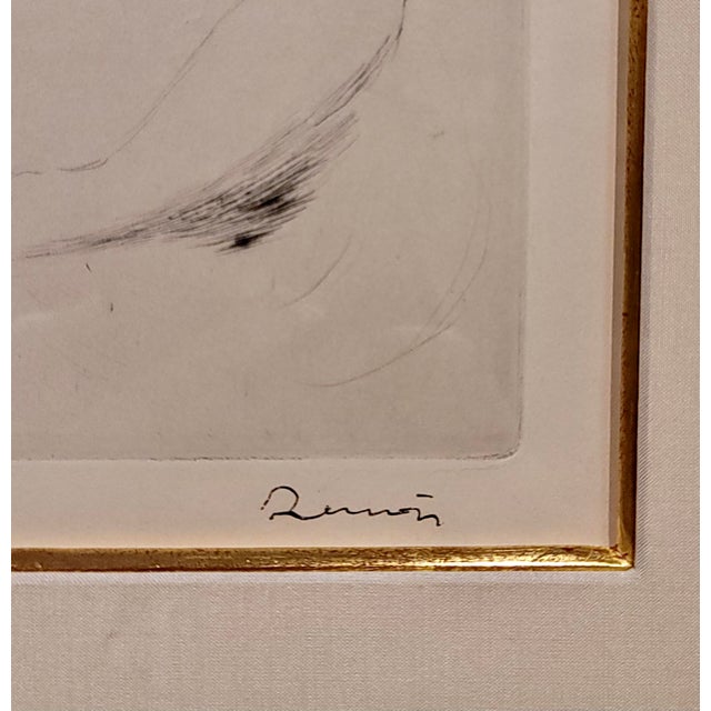 White Pierre-Auguste Renoir -Study for a Bather-C1906 Original Etching For Sale - Image 8 of 12