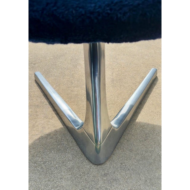 1960s Vladimir Kagan Sculpta Swivel Unicorn Chairs by Chromcraft Star Trek - Set of 4 For Sale - Image 11 of 12