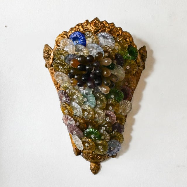 Cornucopia Wall Sconces in Murano Glass, Italy, 1980, Set of 2 For Sale - Image 6 of 17