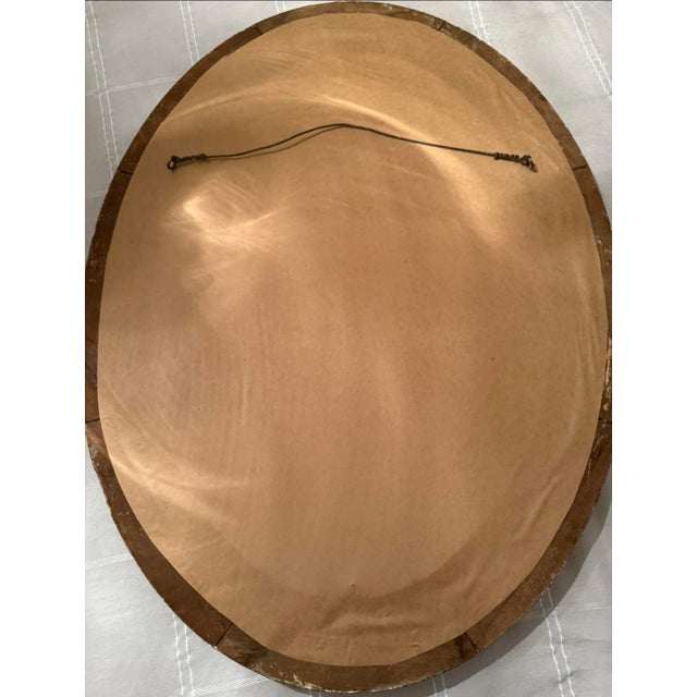 Antique Hand Tinted Pre 1890s Photo Ornate Frame Convex Bubble Glass 19x25” For Sale - Image 9 of 10