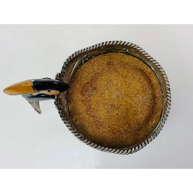 Emilia Castillo Silver-Plated Toucan Wine Bottle Coaster 1980s For Sale In Providence - Image 6 of 8