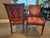 French Country Pair of French Wood Framed Upholstered Dining Chairs For Sale - Image 3 of 9