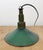 Industrial Green Enamel Military Pendant Lamp with Cast Aluminium Top, 1960s For Sale - Image 16 of 18