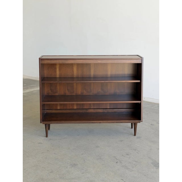 Mid Century Modern Angled Bookcase For Sale - Image 14 of 16