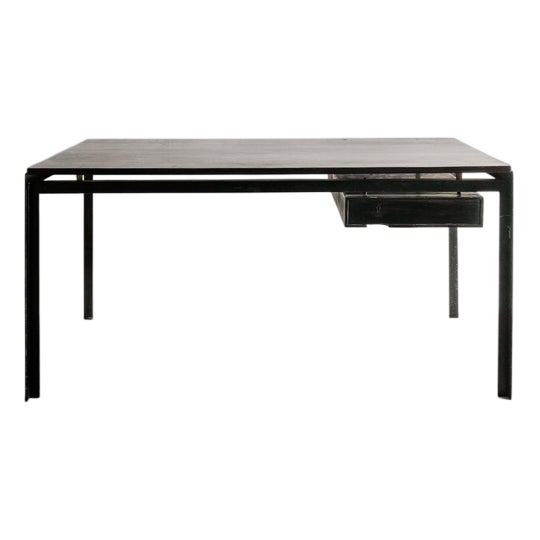 Danish Mid Century Wood & Metal PK52 Desk by Poul Kjærholm for Rud Rasmussen, 1950s For Sale