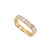 Gender: Ladies Metal Type: 18K Yellow Gold Ring Size: 5 Width: 3.00 mm Weight: 3.66 grams Ladies 18K yellow gold diamond...