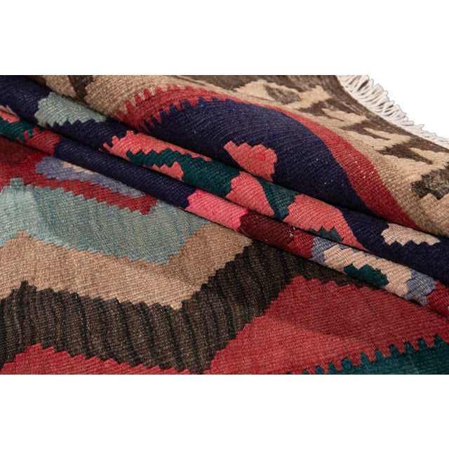 Mid-20th Century Vintage Persian Kilim, 4'7" X 10'5" For Sale In New York - Image 6 of 12