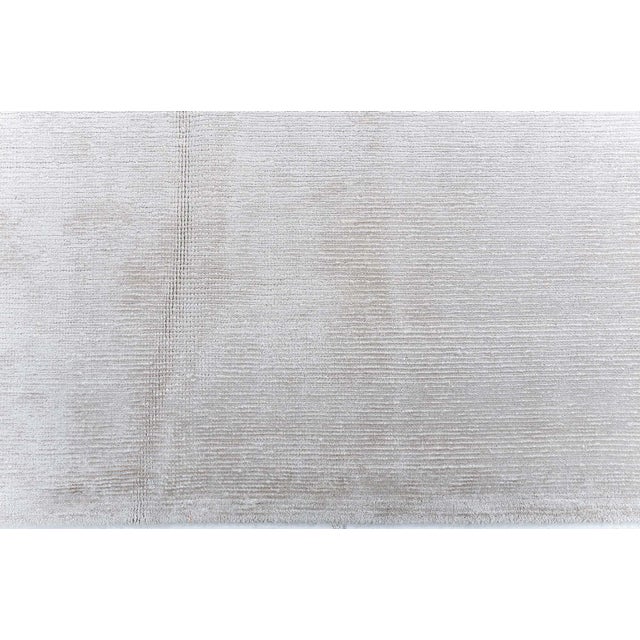 Contemporary Light Beige Silk Carpet "whispering Dunes" by Doris Leslie Blau For Sale In New York - Image 6 of 9