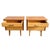 Mid-Century Modern Danish Bedside Tables in Duo-Tone Wood, 1950s, Set of 2 For Sale - Image 9 of 11