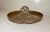 Copper Vintage Thick Copper Brass Pretzel Handle Circular Centerpiece Serving Platter For Sale - Image 8 of 11