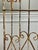 Metal Free Standing Wrought Iron Arched Trellis With Weathered White Paint, 20th Century For Sale - Image 7 of 11