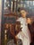 Late 20th Century Late 20th Century Large Painting of Two Curious Girls For Sale - Image 5 of 7