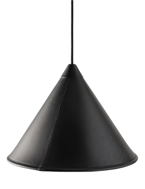 Namibia Leather Cone Small Lamp by Cuero Design