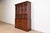 English Kittinger Georgian Banded Mahogany Lighted Breakfront Bookcase Cabinet For Sale - Image 3 of 12