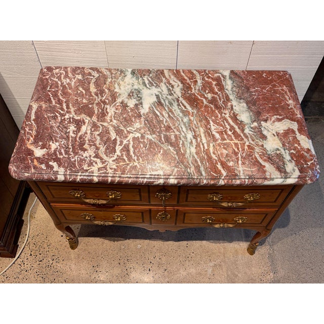 18th Century 18th Century Marble Top French Commode For Sale - Image 5 of 14