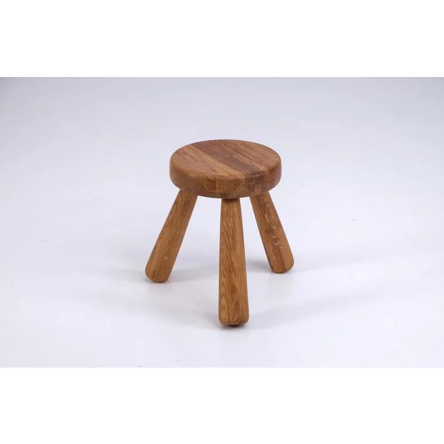 Brown Stool by Ingvar Hildingsson, Sweden, 1970s For Sale - Image 8 of 9