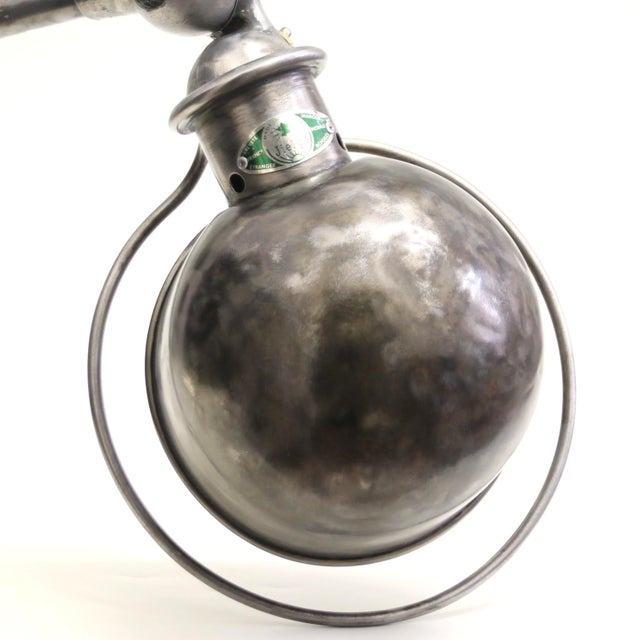 1950s Vintage Industrial Wall Light by Jean-Louis Domecq for Jieldé, 1950s For Sale - Image 5 of 10