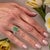 Natural Emerald Diamond Ring 6.5 14k WG 4.62 TCW Certified For Sale - Image 17 of 18