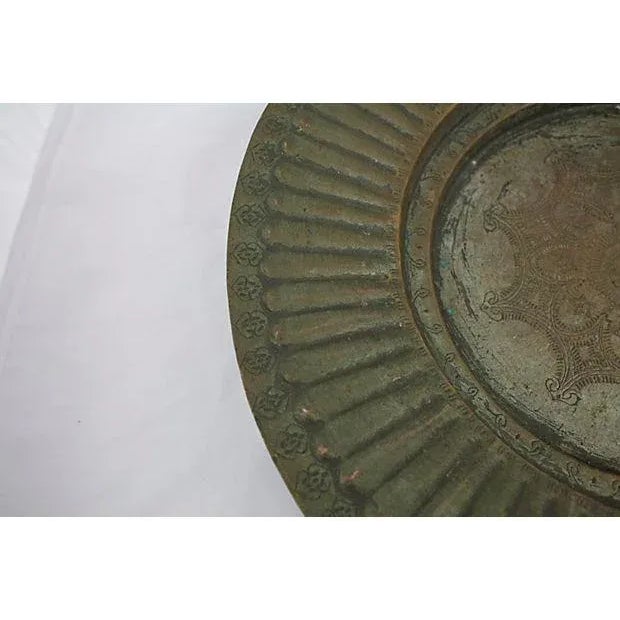 Metal Antique Copper Elephant Bowl For Sale - Image 7 of 9