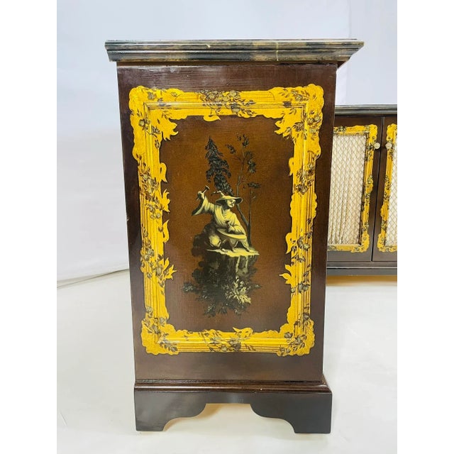 Wood Vintage Corner Storage Cabinet Attb to Phyllis Morris, Usa 1950's For Sale - Image 7 of 12